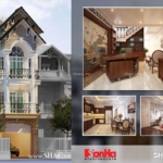 Nhà phố kiến trúc Pháp 3 tầng rưỡi