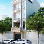 Nhà phố kiến trúc pháp 4 tầng đẹp