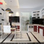 Phòng ăn đơn giản nhưng đẹp