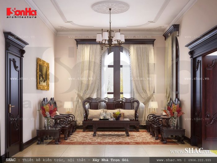 Phòng khách đẹp với đồ gỗ