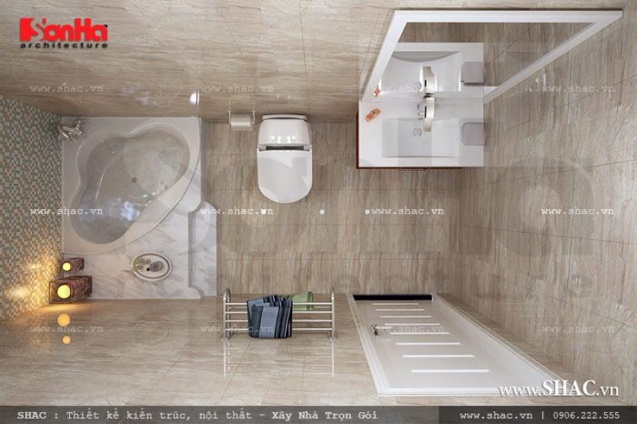 Phòng wc khép kín, tiện nghi