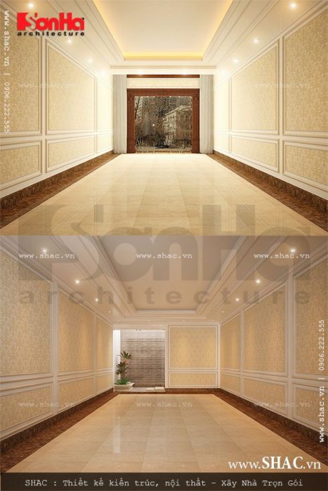 Sảnh kinh doanh tại tầng 1 của nhà phố