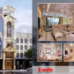 Nhà phố 5 tầng kiểu Pháp