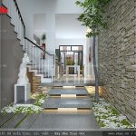 Tiểu cảnh đẹp của nhà ống