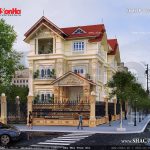 Bản thiết kế biệt thự kiến trúc Pháp mái ngói đẹp