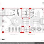 Bản vẽ mặt bằng công năng tầng lửng của nhà ống sh nop 0065