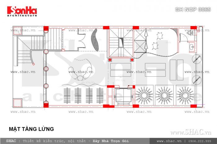 Bản vẽ mặt bằng công năng tầng lửng của nhà ống sh nop 0065