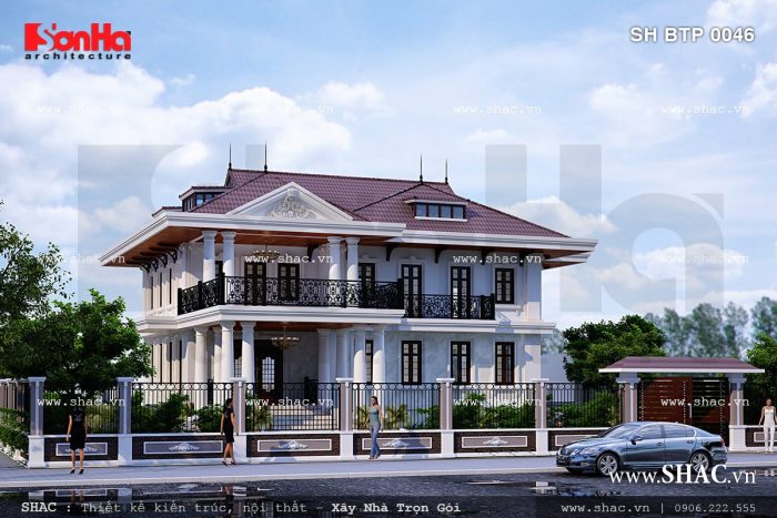 Biệt thự 2 tầng tân cổ điển