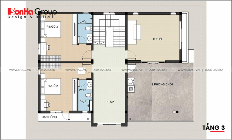 11 Mẫu Biệt Thự 3 Tầng 4 Phòng Ngủ Yêu Thích Nhất Hiện Nay 39 biệt thự 3 tầng 4 phòng ngủ