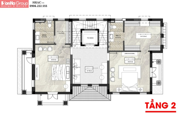 11 Mẫu Biệt Thự 3 Tầng 4 Phòng Ngủ Yêu Thích Nhất Hiện Nay 4 biệt thự 3 tầng 4 phòng ngủ