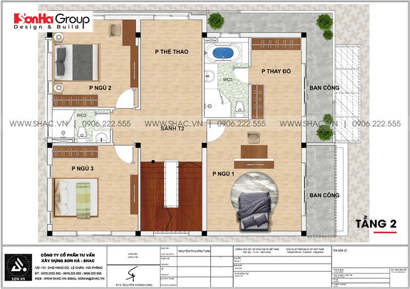 11 Mẫu Biệt Thự 3 Tầng 4 Phòng Ngủ Yêu Thích Nhất Hiện Nay 43 biệt thự 3 tầng 4 phòng ngủ