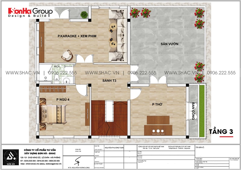 11 Mẫu Biệt Thự 3 Tầng 4 Phòng Ngủ Yêu Thích Nhất Hiện Nay 44 biệt thự 3 tầng 4 phòng ngủ