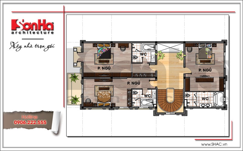 11 Mẫu Biệt Thự 3 Tầng 4 Phòng Ngủ Yêu Thích Nhất Hiện Nay 60 biệt thự 3 tầng 4 phòng ngủ
