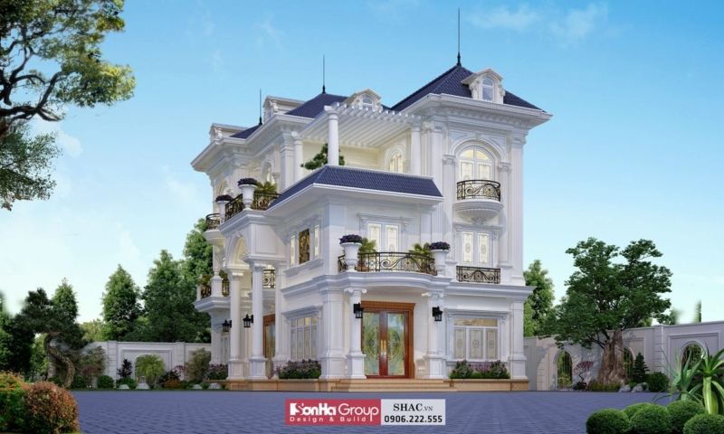 11 Mẫu Biệt Thự 3 Tầng 4 Phòng Ngủ Yêu Thích Nhất Hiện Nay 7 biệt thự 3 tầng 4 phòng ngủ