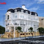 Biệt thự pháp 3 tầng màu trắng