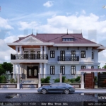 Thiết kế Biệt thự sân vườn rộng