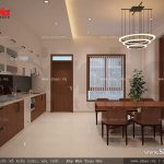 Không gian bếp ăn ấm cúng