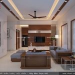 Không gian phòng khách của biệt thự hiện đại