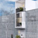 Kiến trúc nhà phố 3 tầng có mặt tiền nhỏ
