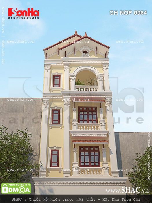 Mặt hậu của nhà phố 2 mặt tiền