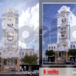 Nhà ống kiến trúc Pháp 5 lầu 1 trệt