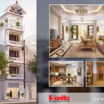 Nhà phố 5 tầng kiến trúc pháp mặt tiền 4m50