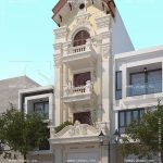 Nhà phố kiểu pháp với nội thất gỗ