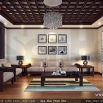 Phòng khách sang trọng cho nhà lô phố