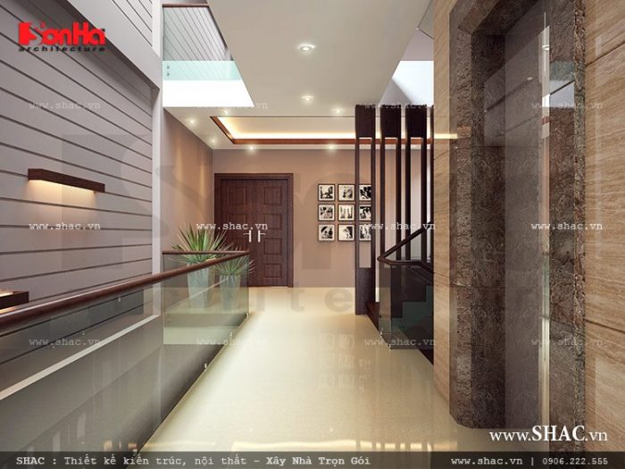 Sảnh thang nhà ống đẹp