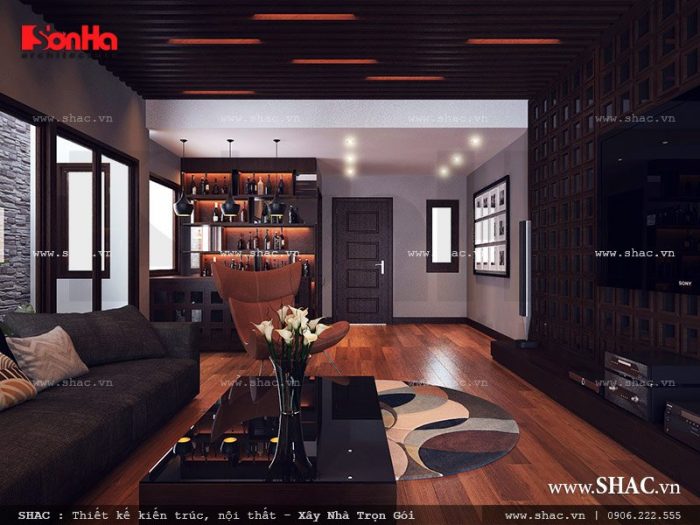 Thiết kế nội thất karaoke nhà ống ấn tượng