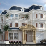 Biệt thự 3 tầng kiến trúc pháp độc đáo