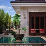 Biệt thự mini có thiết kế độc đáo, thoáng mát sh btd 0032