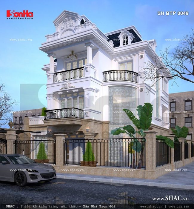 Cải tạo biệt thự 3 tầng kiến trúc pháp