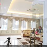 Không gian phòng khách thoáng và rộng