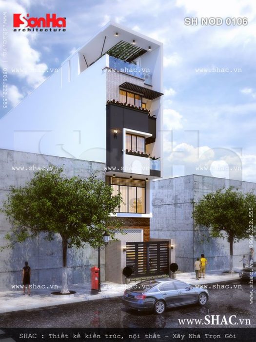 Nhà phố hiện đại 5 tầng
