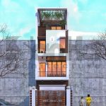 Nhà phố hiện đại mặt tiền 5m diện tích 80m2