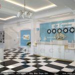 Quầy lễ tân khách sạn nhẹ nhàng