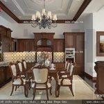 Phòng bếp ăn kiểu pháp đẹp