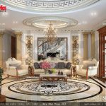 Phòng khách pháp sang trọng và uy quyền