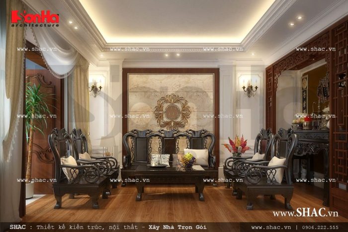 Phòng khách và phòng thờ