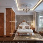 Phòng ngủ 3 với nội thất kiểu pháp đẹp