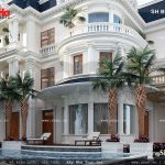 Thiết kế biệt thự pháp có bể bơi đẹp