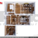 Bản vẽ mặt bằng tầng 2 sh btp 0056