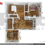 Bản vẽ mặt bằng tầng 3 sh btp 0056