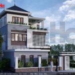 Biệt thự đẹp 3 tầng phong cách hiện đại sh btd 0033