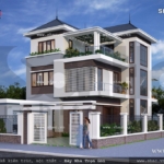 Biệt thự hiện đại 3 tầng sh btd 0033