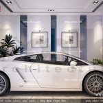 Gara để xe nhà ống