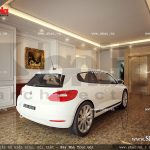 không gian tầng 1 làm nơi để xe sh btp 0056