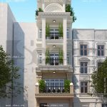 Nhà ống 5 tầng mặt tiền 5m kiểu pháp sh nop 0070