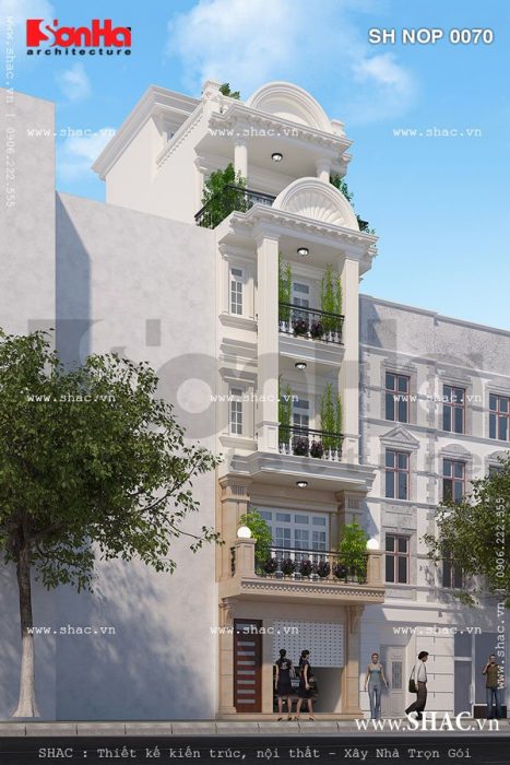 Nhà ống 5x15m kiến trúc pháp đẹp sh nop 0070